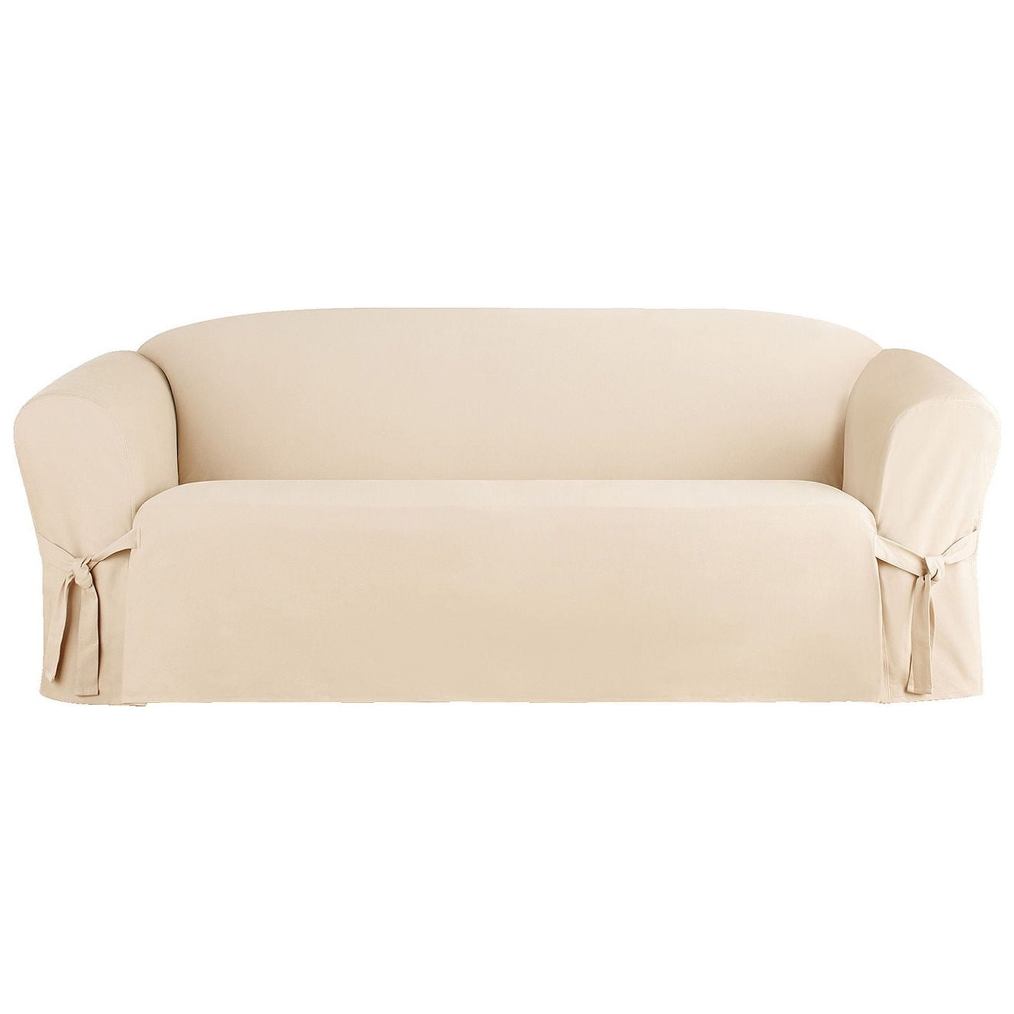 Natural Heavyweight Cotton Duck 96" Sofa Slipcover