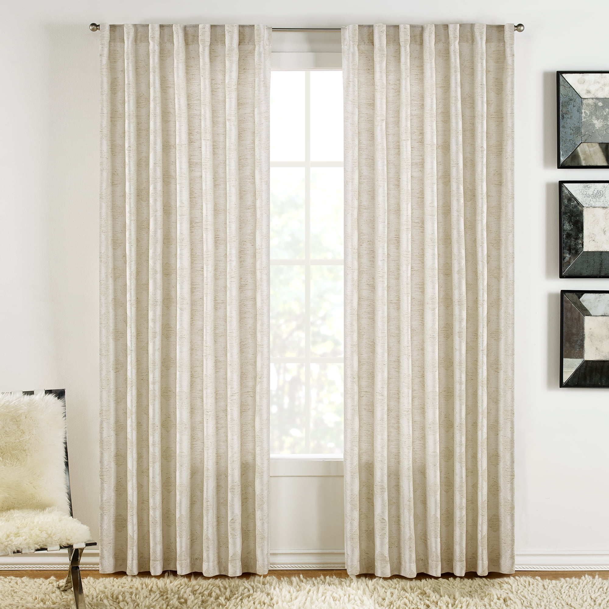 SureFit Home Décor Warsa Pocket Rod Drapery Panel Pair