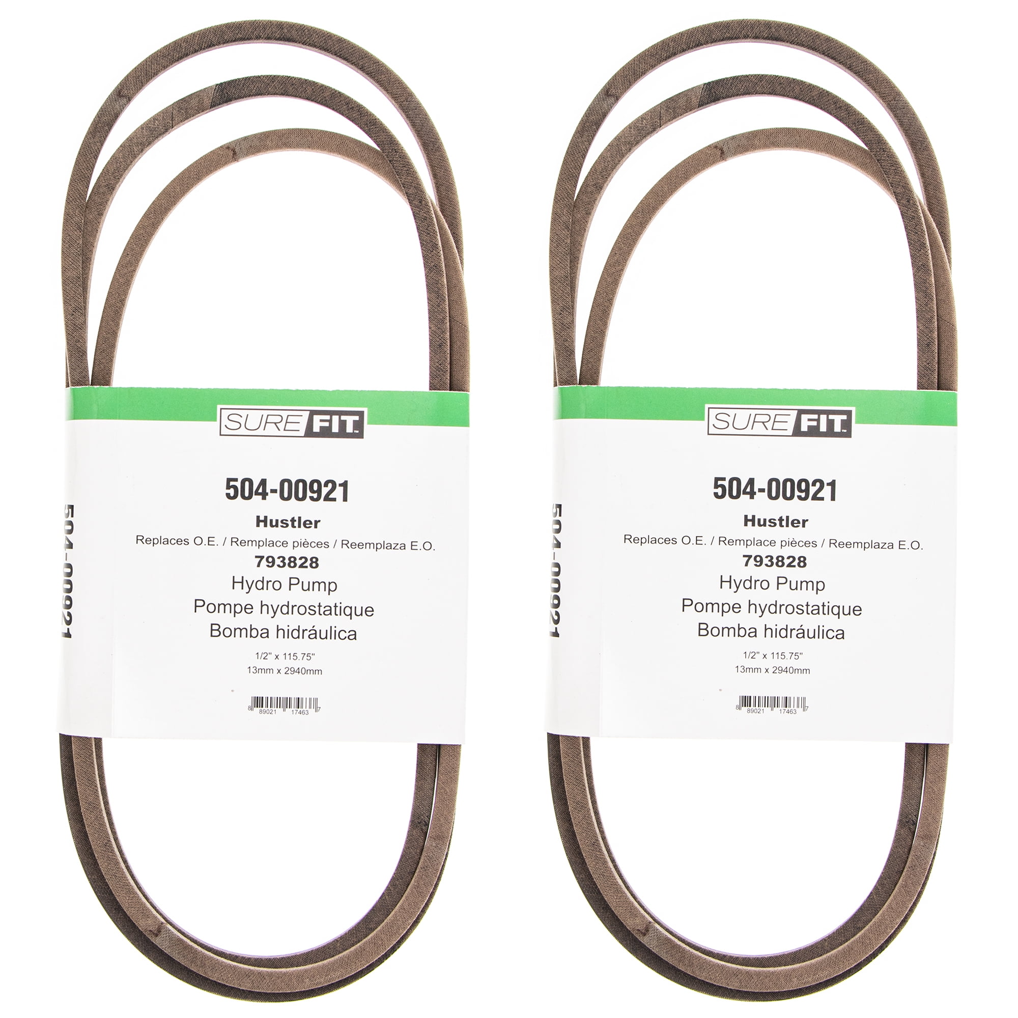 SureFit Hydro Pump Drive Belts Replacement for Hustler 793828 Mini