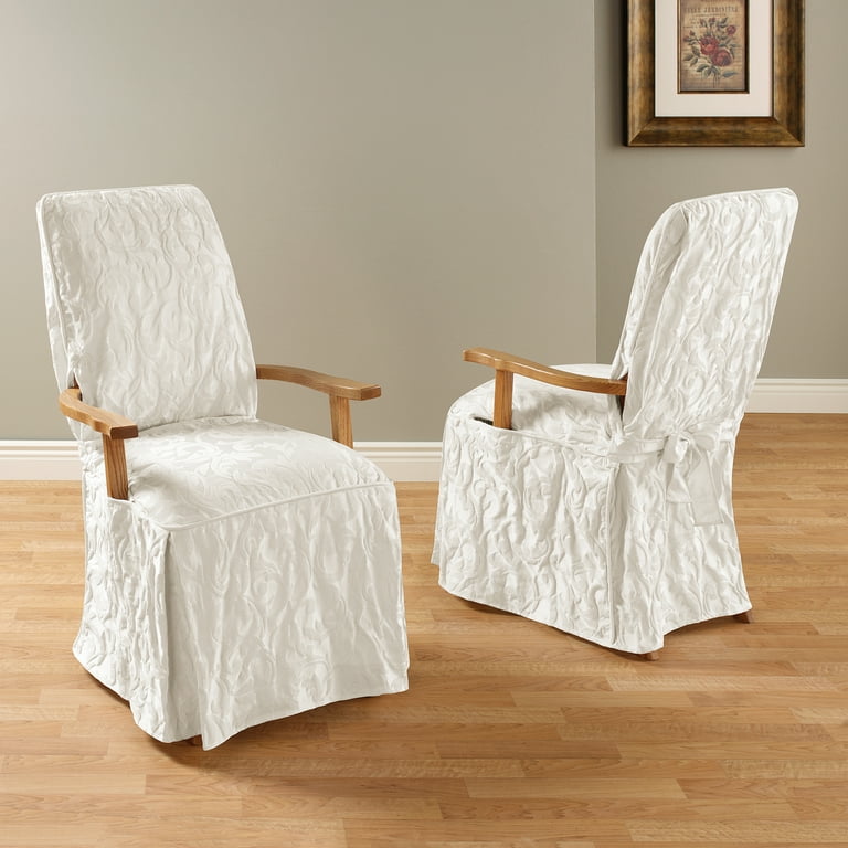 Slip Cover Dining Room Chair Covers With Arms Sure Fit Matelasse