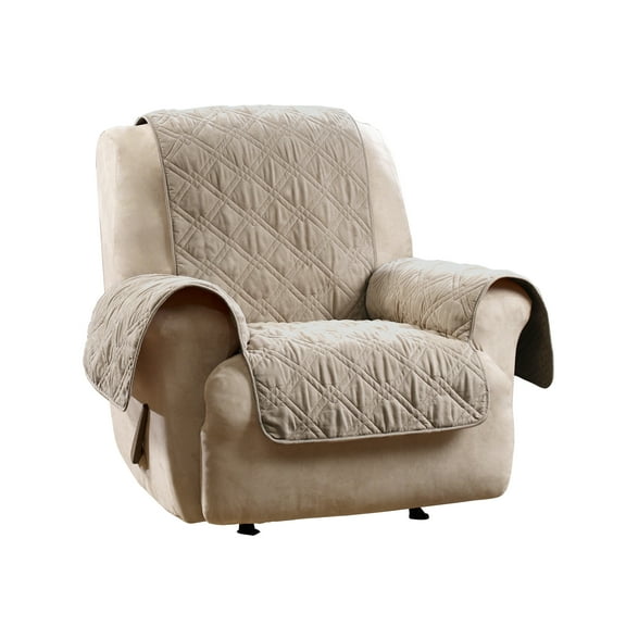 SureFit Mink Recliner Furniture Cover in Taupe