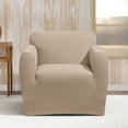 thumbnail image 1 of SureFit Stretch Morgan 1 Piece Chair Slipcover in Khaki, 1 of 2