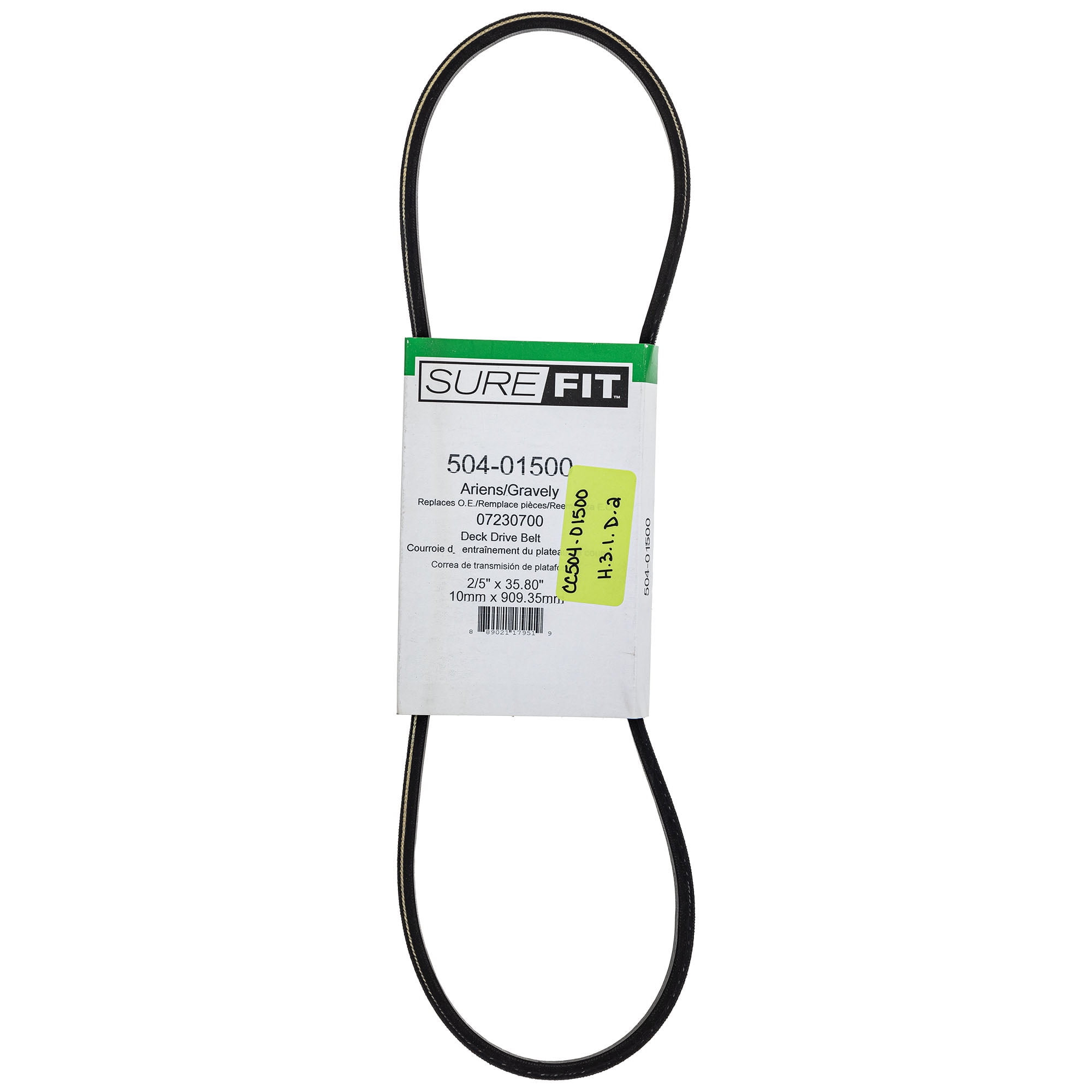 SureFit Transaxle Drive Belt for Ariens 07230700 EZR 1440