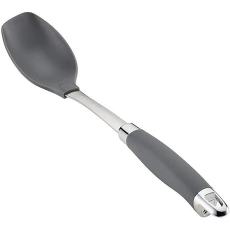 SureGrip Nonstick Nylon Solid Spoon, Gray 13.25-Inch, Tools and Gadgets