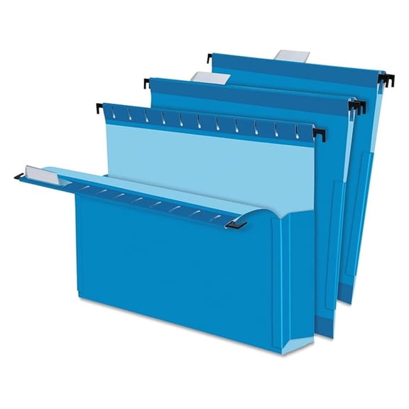 SureHook Hanging Box File, 2-Inch Exp, Letter Size, Blue, 25/Box (59202)