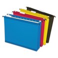 thumbnail image 1 of SureHook Hanging Pocket File, Letter Size, 1/5-Cut Tabs, Assorted Colors, 4/Pack, 1 of 7
