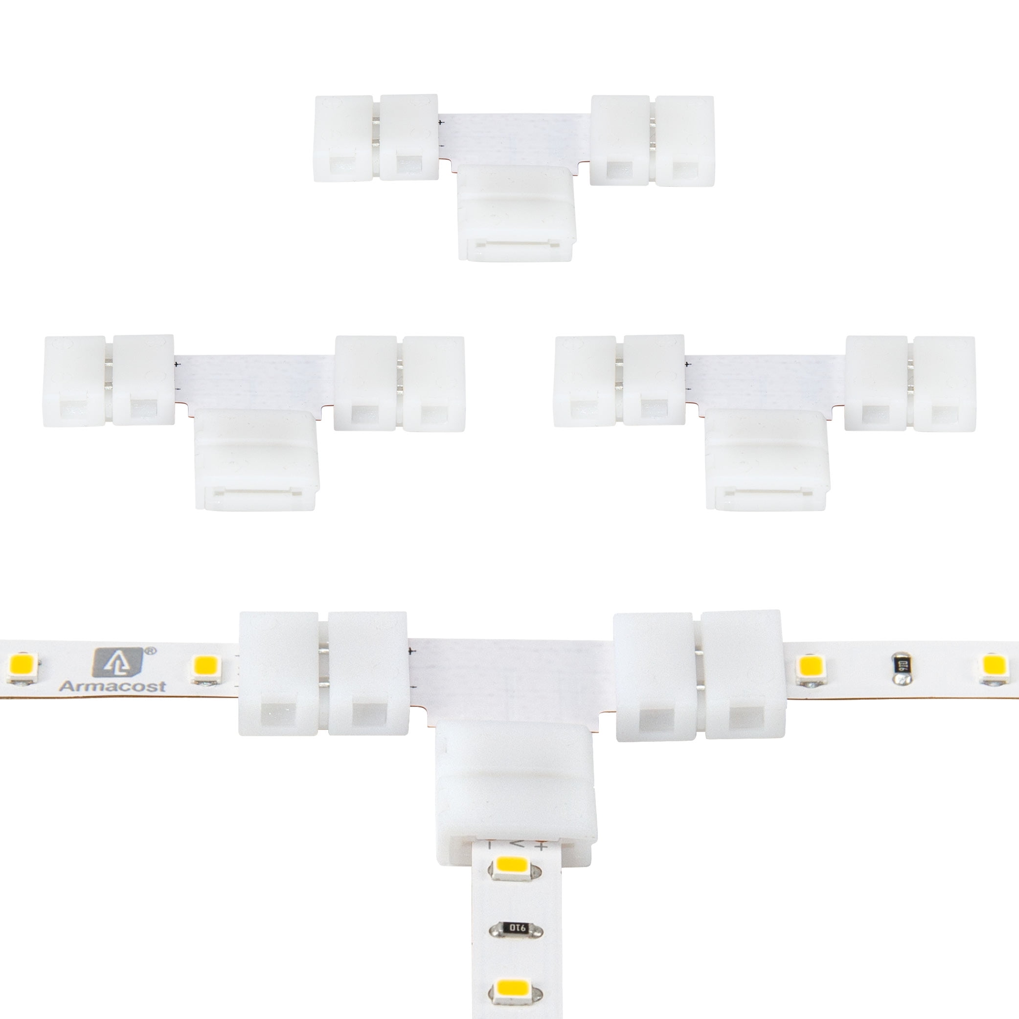 SureLock Pro 2 Pin LED Strip Light T Connectors