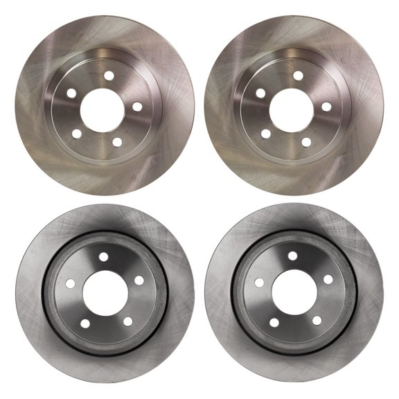 KarParts360 Brake Disc For Ford Range 2010 2011 Front and Rear | 4-Wheel Set | Replacement For 1L5Z1125AA, 3L5Z1125AA