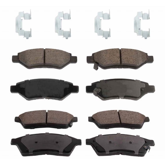 KarParts360 Brake Pads For Saab 9-4X 2011 Front and Rear | 4-Wheel Set | Replacement For 19241429, 20872587