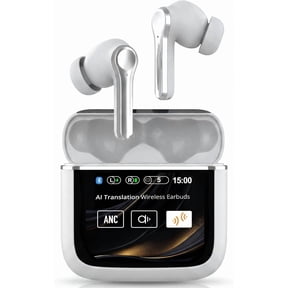 SureTech ANC/ENC Wireless Earbuds - 60 Hours Battery Life, AI Translation, Bluetooth 6.0, Touch Control, Waterproof, Charging Case with Silicone Tips