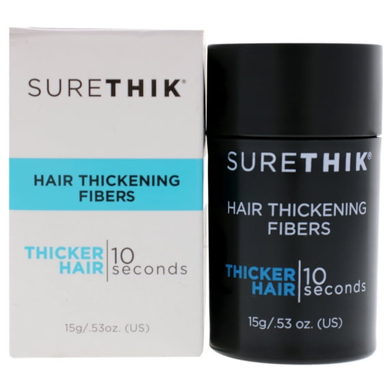 SureThik Hair Thickening Fibers - Black, 0.53 oz Treatment