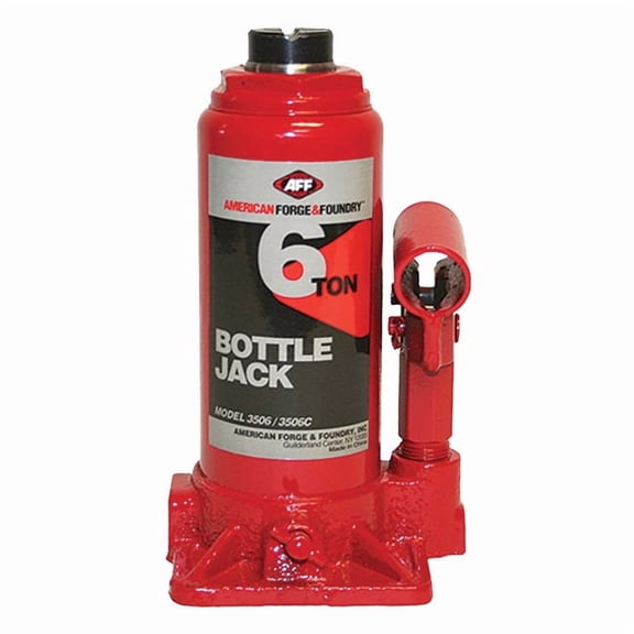 SureWerx American Forge & Foundry 6 Ton Bottle Jack, Red, 1/Each
