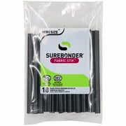 Surebonder 4" Mini Black Fabric Hot Glue Stick - 18 Count