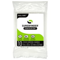 Surebonder All Purpose Clear 4-inch Full Size Hot Glue Sticks - 10 Pack