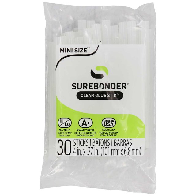 Surebonder All Purpose Clear 4inch Mini (0.27 inch Diameter) Size Hot