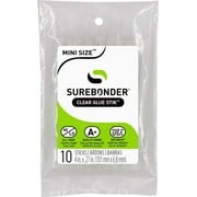 Surebonder All Purpose Clear 4-inch Mini Size Hot Glue Sticks - 10 Pack