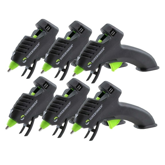 Surebonder Plus Series High Temperature Mini Glue Gun, Pack of 6
