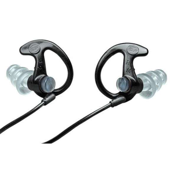 Surefire Earpro Sonic Defender Max Earplugs, Large, Black, 1 Pair