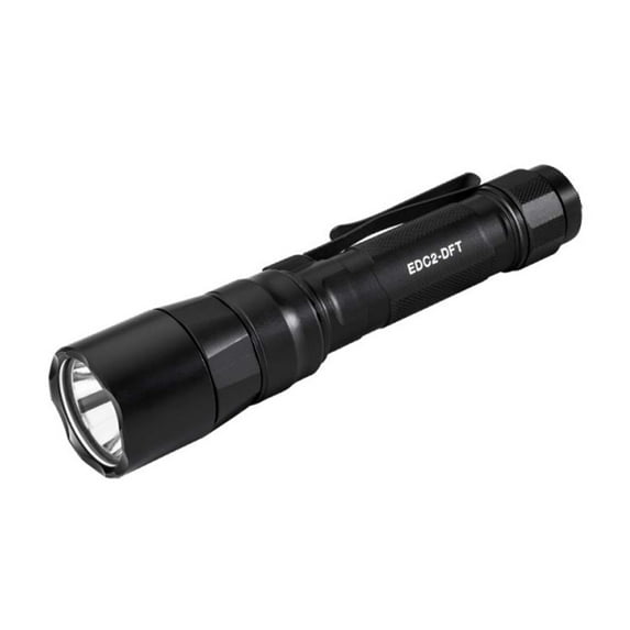 SureFire EDC2-DFT Dual-Fuel Turbo Everyday Carry Light, Black