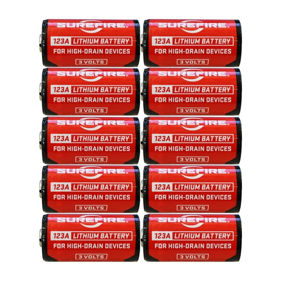 Surefire SF123A 3-Volt Lithium Batteries (10 pack)