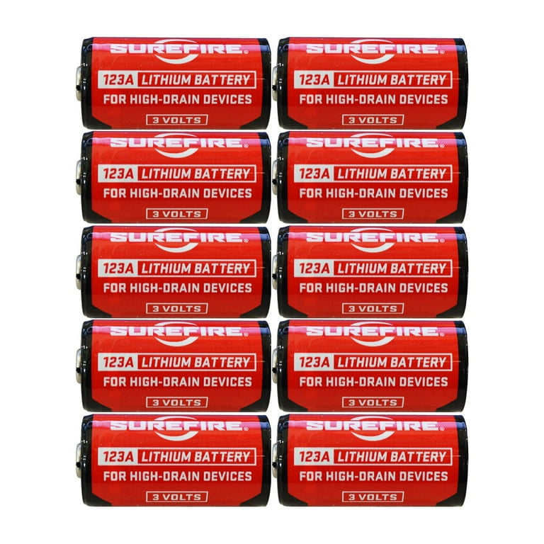 Surefire SF123A 3-Volt Lithium Batteries (10 pack)