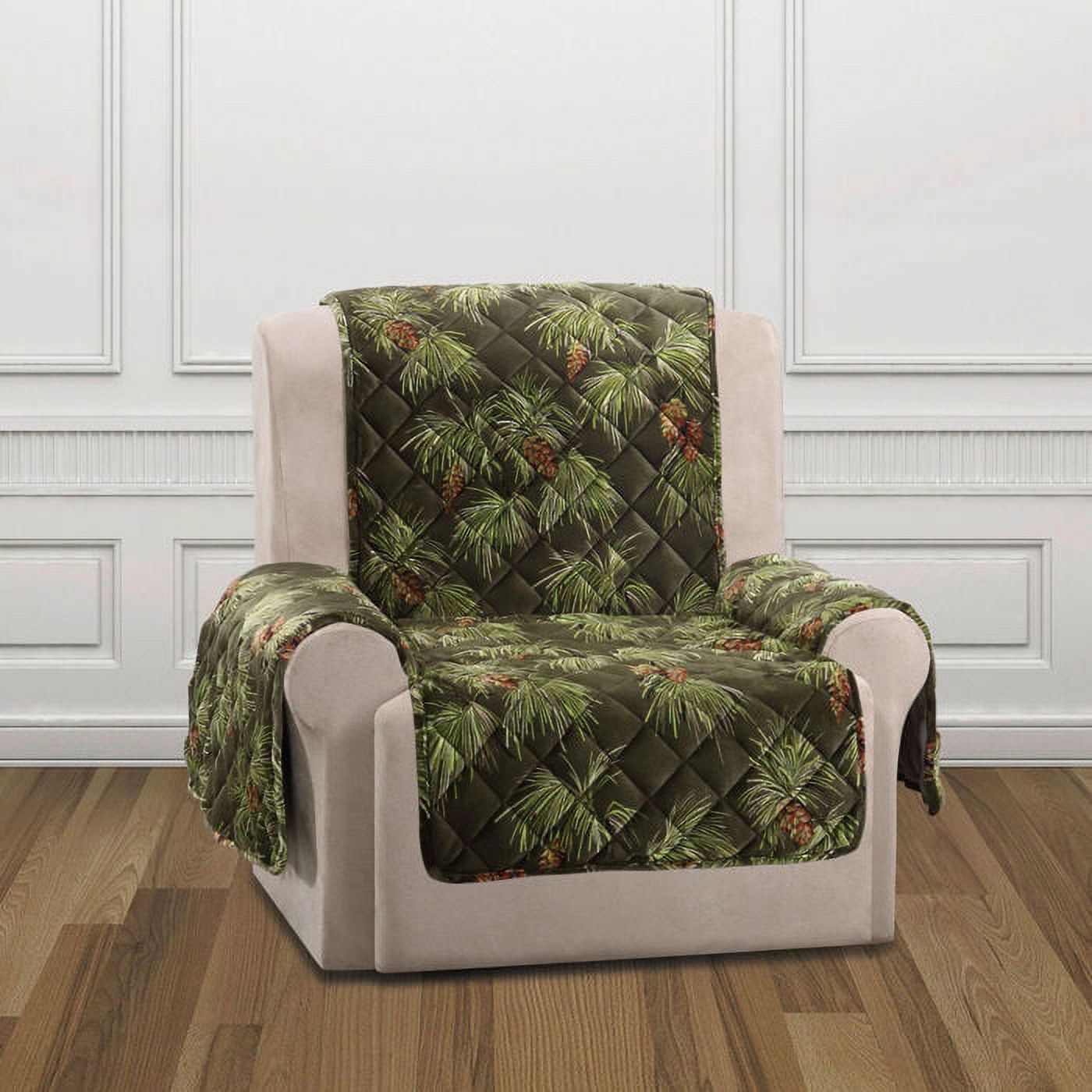 Surefit Holiday Pinecone Recliner Cover