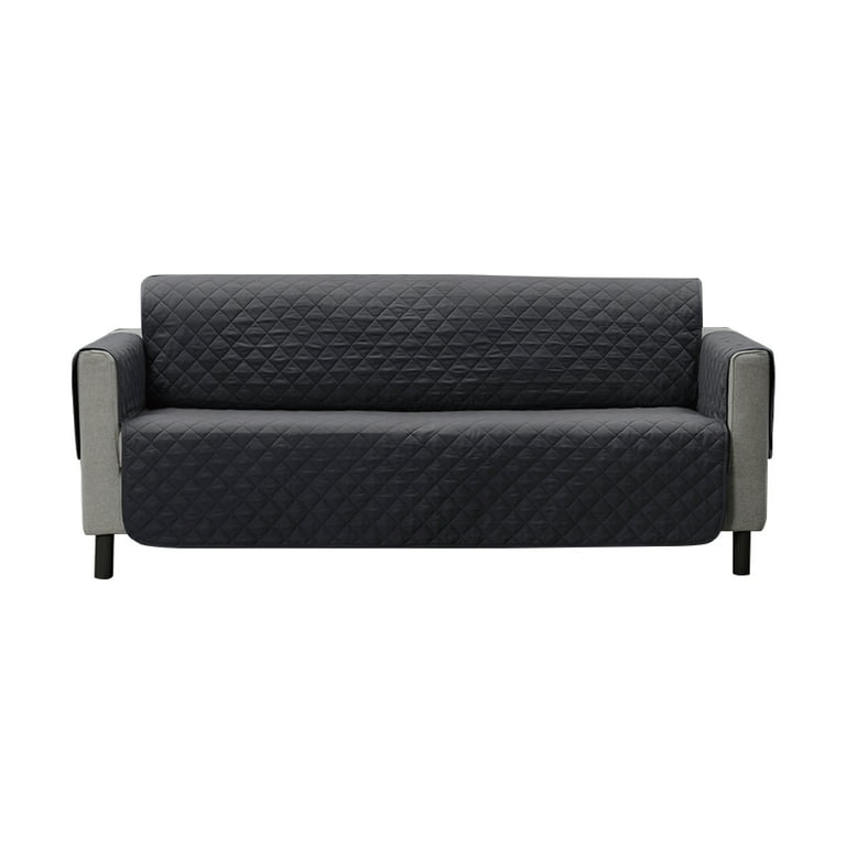SureFit Microfiber Non Slip Water Resistant Sofa Furniture Cover - Gray