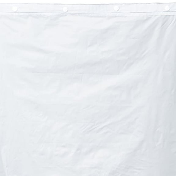 Hookless RBH14BS01 Polyester with PEVA Snap in Shower Curtain Liner Bright White 70 x 54