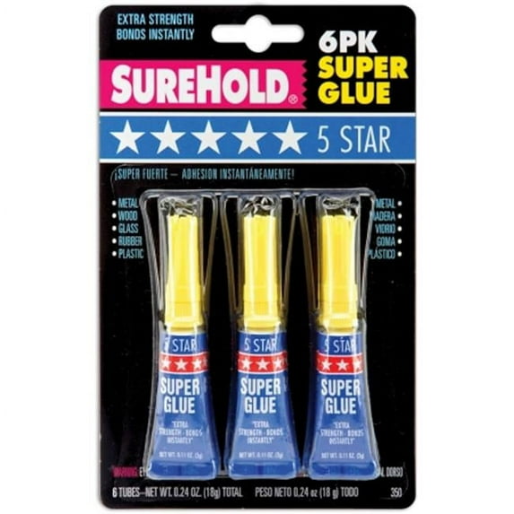 5 Star Super Glue 6/pkg-3g