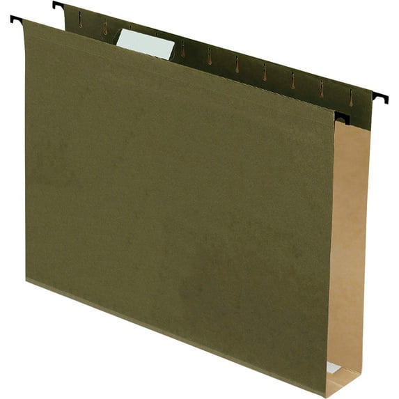 "Surehook Hanging Folders, Letter Size, 1/5-Cut Tab, Standard Green, 20/box | Bundle of 5 Boxes"