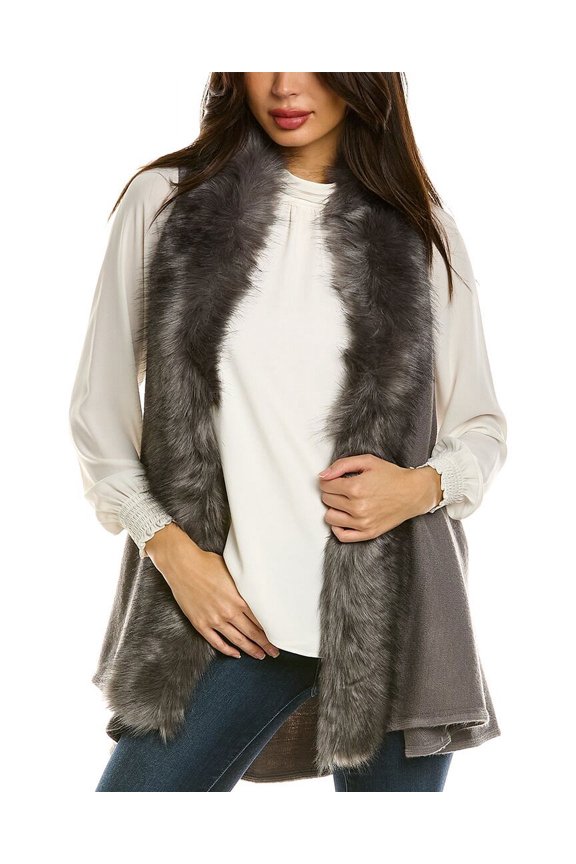 Draped Vest, Grey