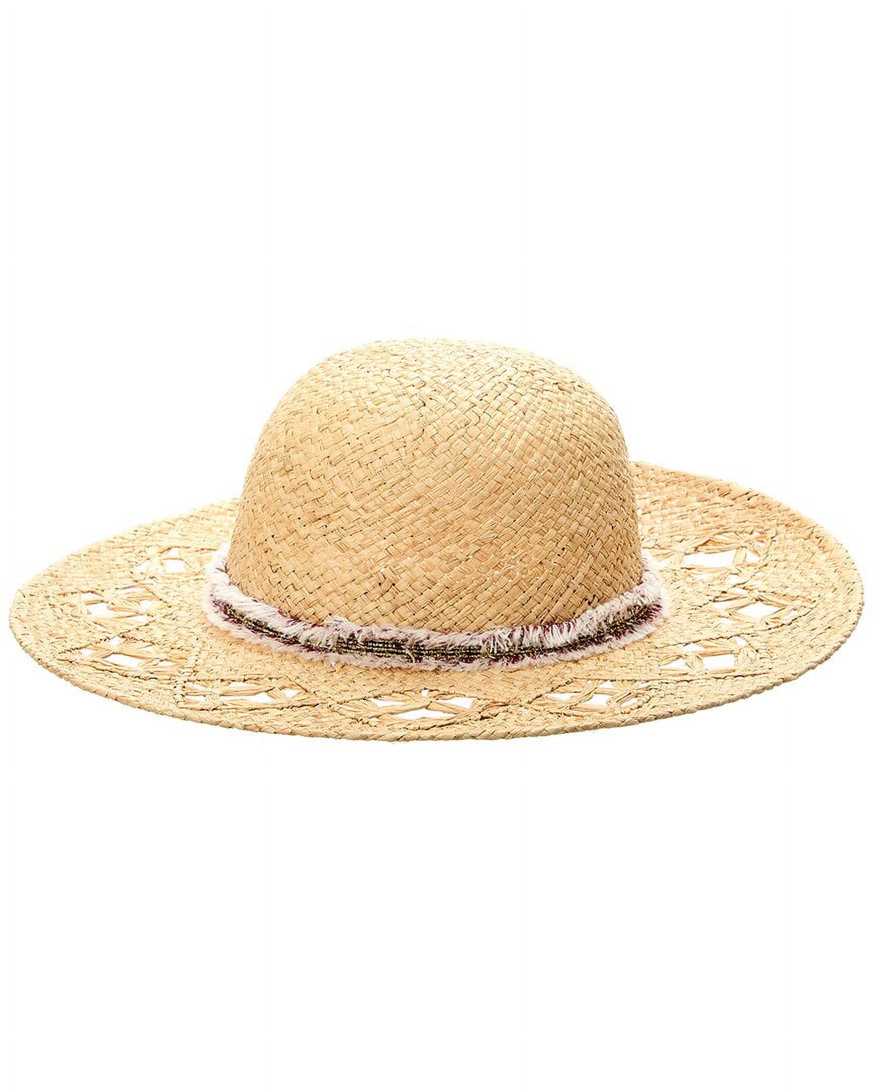 Surell Accessories Raffia Sun Hat, Brown - Walmart.com