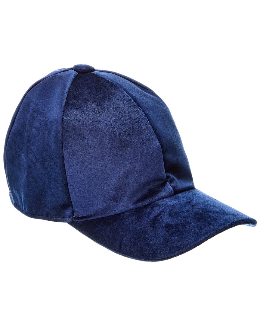 Surell Velvet Baseball Cap $100 Surell Accessories Velvet Baseball Cap Women main image 2