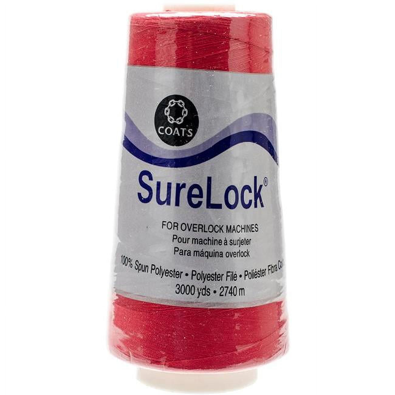 Surelock Overlock Thread, 3,000yd - Red - Walmart.com