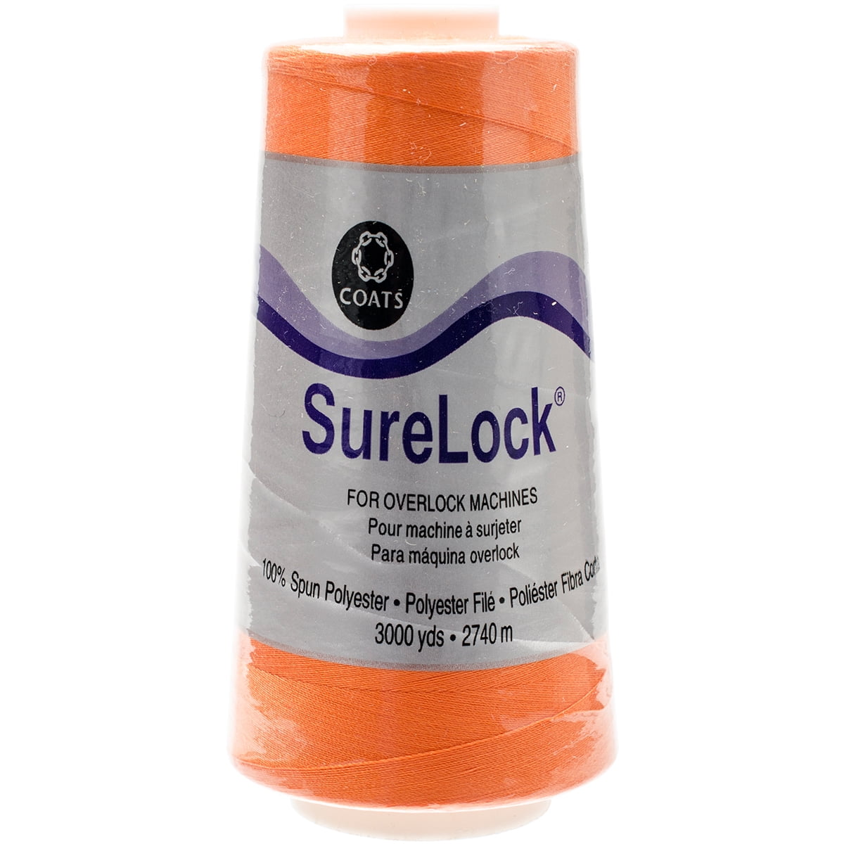 Surelock Overlock Thread, 3,000yd - Tangerine - Walmart.com