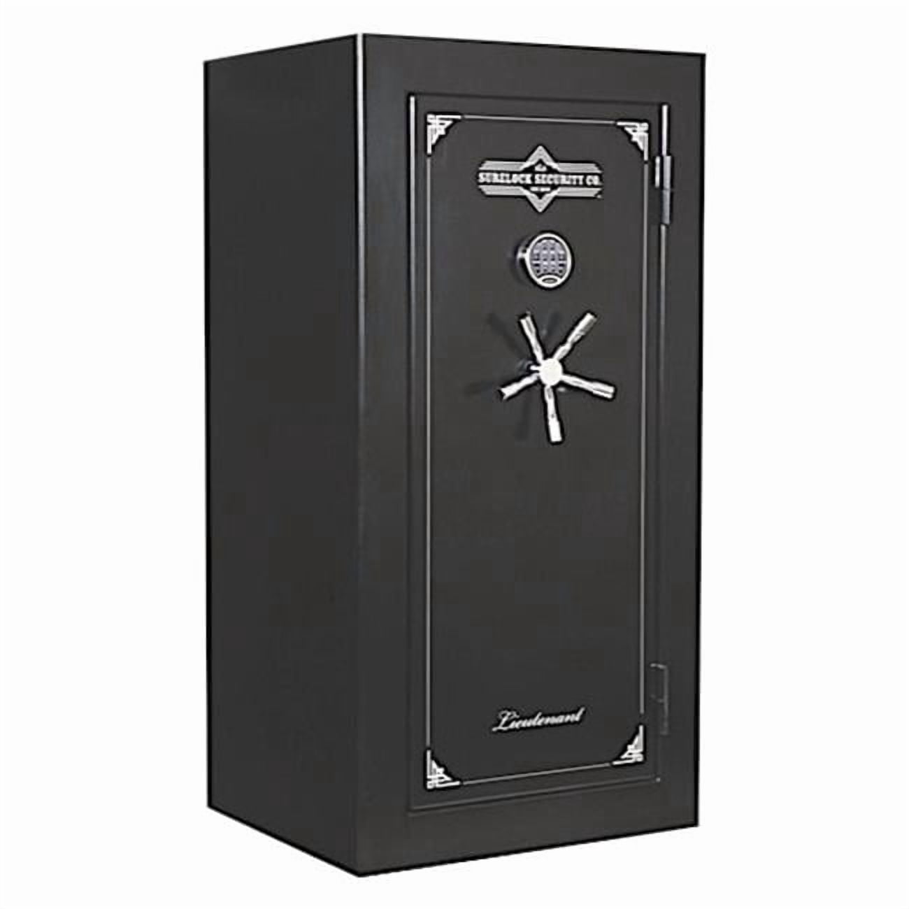Surelock SRL3418952 25 Gun Surelock Lieutenant Fire-Resistant Safe with Electronic Lock, Black