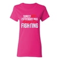 thumbnail image 1 of Surely Not Everybody Was Kung Fu Fighting Sarcastic Novelty Gift Idea Adult Humor Funny Women's Casual Tees, 1 of 3