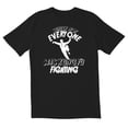 thumbnail image 1 of Surely Not Everyone Was Kung Fu Fighting Novelty Sarcastic Funny Men's T Shirts, 1 of 5