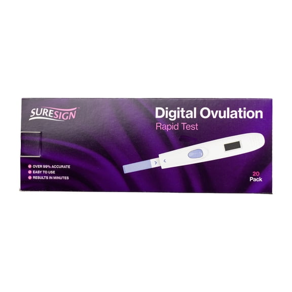 Suresign Digital Ovulation Test with Reusable Reader, 20 Count