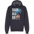 thumbnail image 1 of Surf All Day In California Hoodie Men -Image by Shutterstock, Male 3X-Large, 1 of 2