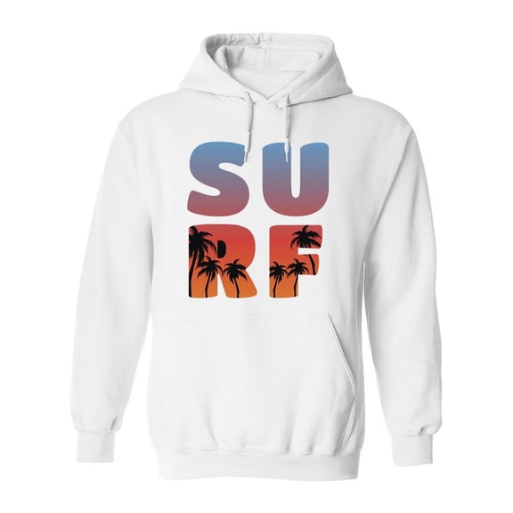 Surf And Palms Hoodie Men -Image by Shutterstock, Male x-Large