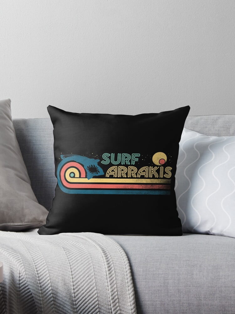 Surf Arrakis - Surfing a sandworm in Dune Decorative Pillow Covers ...