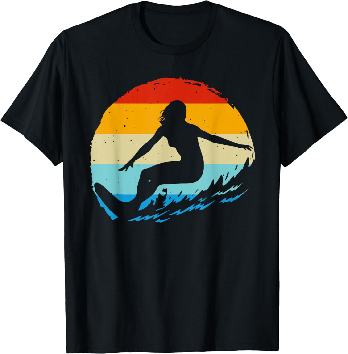 Surf Pattern Shirts Surf Art Beach Surfer Hawaiian Wave Surfing T-Shirt - Walmart.com