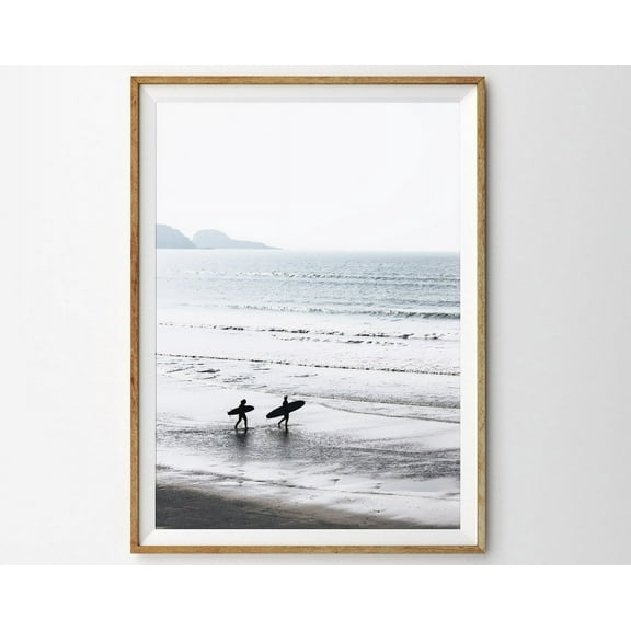 Surf Art California Wall Art Prints Wall Art Beach Themed Decor Ocean Print Minimalist Print Affordable Wall Art Surf Poster Wall Art, Modern Wall Decor, 8x12 UNFRAMED