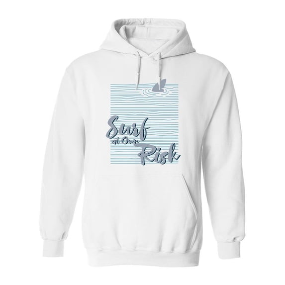 Surf At Our Risk Hoodie Men -Image by Shutterstock, Male Large