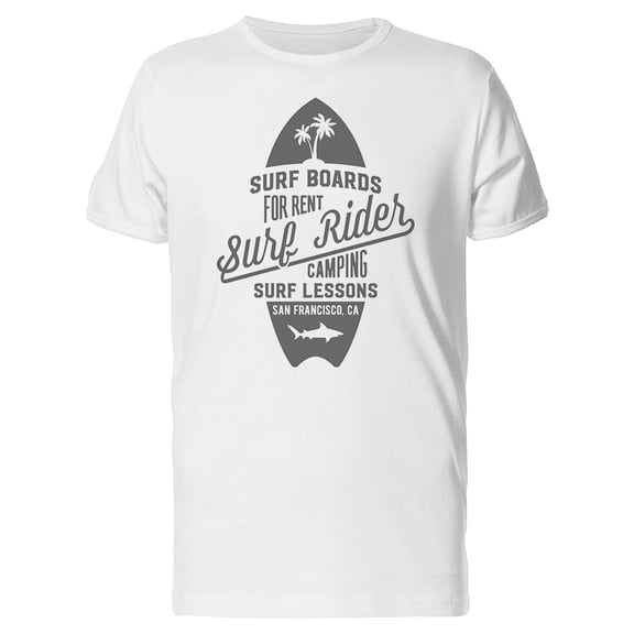 Surf Boards For Rent T-Shirt Men -Image by Shutterstock, Male Large