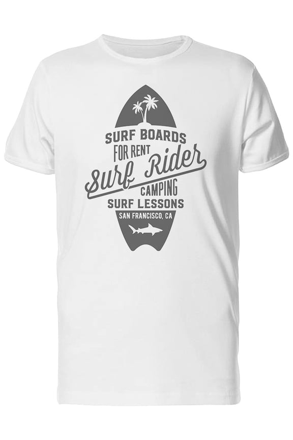 Surf Boards For Rent T-Shirt Men -Image by Shutterstock, Male Small