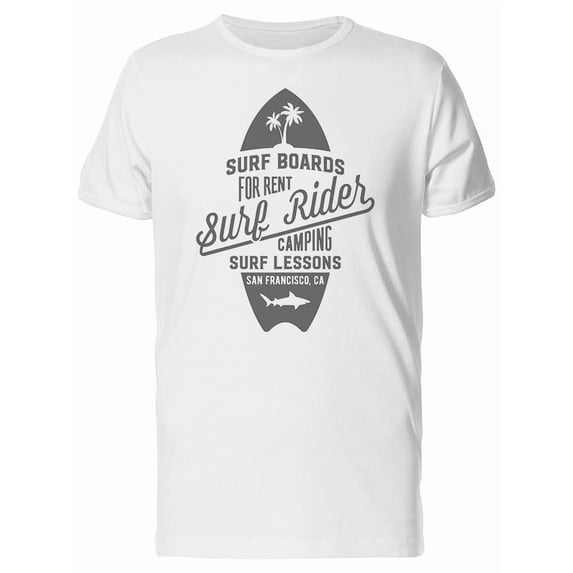 Surf Boards For Rent Tee Men's -Image by Shutterstock