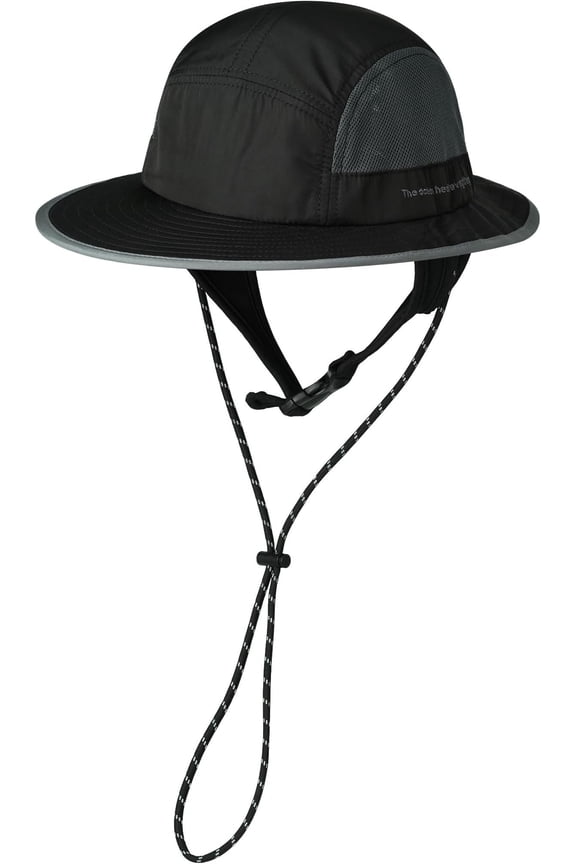 Surf Bucket Hat Summer UV Protection Safari Cap with Flap Fishing Hat with Adjustable Chin Strap