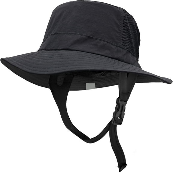 Surf Bucket Hat with UPF 50  UV Protection, Waterproof Sun Hat with Adjustable Chin Strap for Surfing, Water Sports